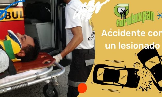 Accidente con un lesionado