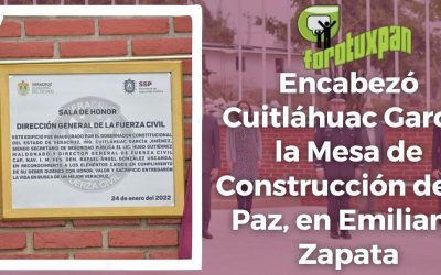 ENCABEZÓ CUITLÁHUAC GARCÍA LA MESA DE CONSTRUCCIÓN DE LA PAZ, EN EMILIANO ZAPATA
