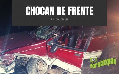 CHOCAN DE FRENTE EN COLOMAN