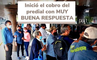 INICIÓ EL COBRO DEL IMPUESTO PREDIAL CON MUY BUENA RESPUESTA DE LOS CONTRIBUYENTES