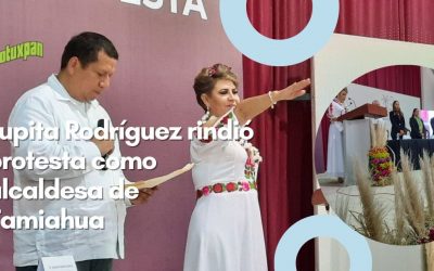 Lupita Rodríguez rindió protesta como alcaldesa de Tamiahua