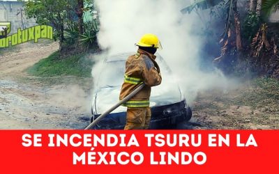 Se incendia TSURU en la México Lindo