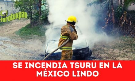 Se incendia TSURU en la México Lindo