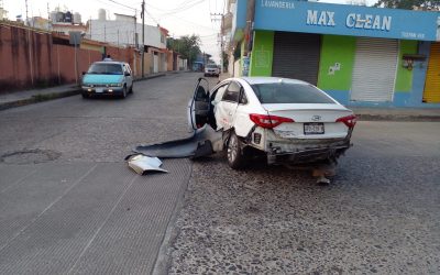 Encontronazo en Cuauhtémoc y Virgilio Uribe