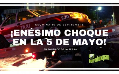 Enésimo choque en la 5 de Mayo