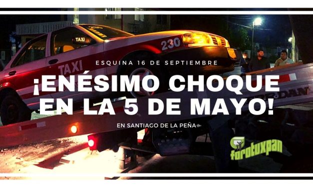 Enésimo choque en la 5 de Mayo