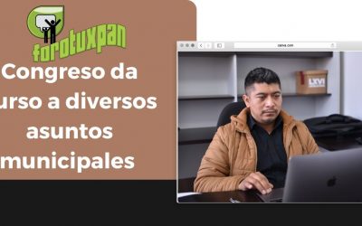 Congreso da curso a diversos asuntos municipales