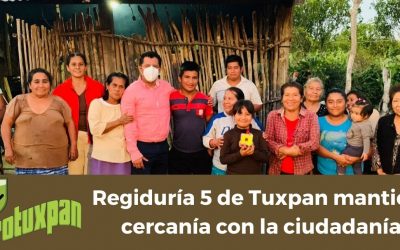 Regiduría 5 de Tuxpan mantiene cercanía con la ciudadanía
