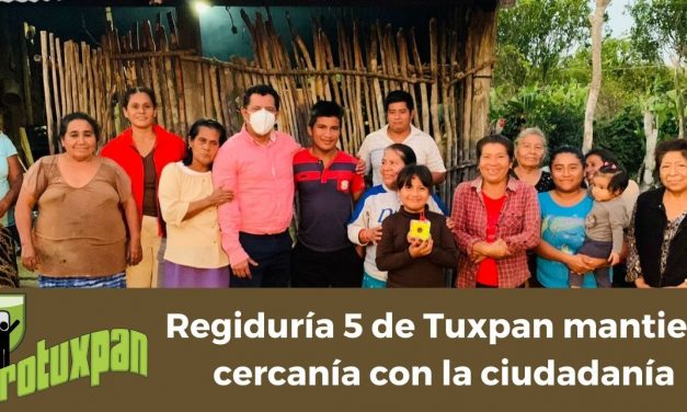 Regiduría 5 de Tuxpan mantiene cercanía con la ciudadanía