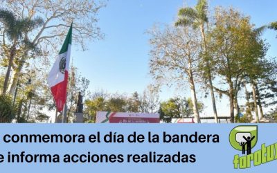 FGE conmemora el día de la bandera e informa acciones realizadas