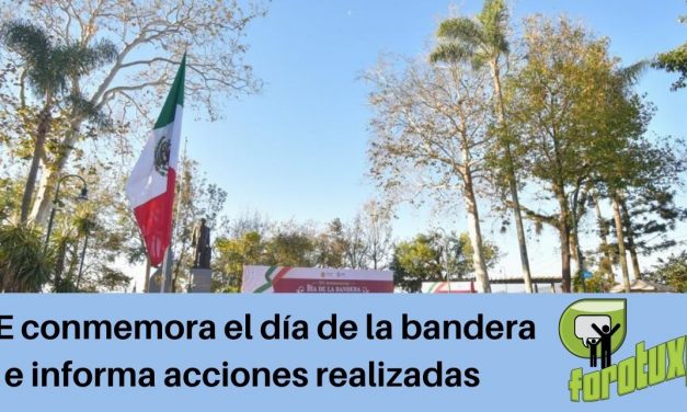 FGE conmemora el día de la bandera e informa acciones realizadas