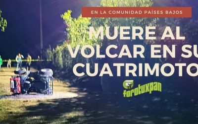 Muere al volcar en su CUATRIMOTO