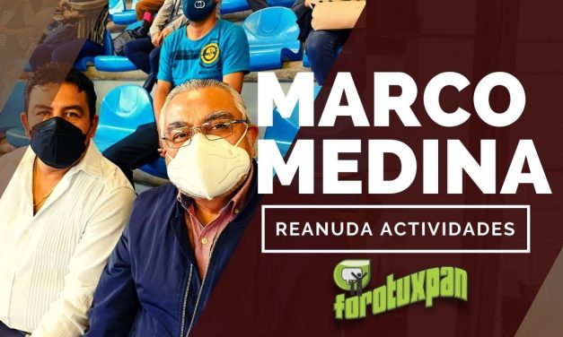 Marco Medina reanuda actividades