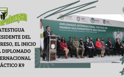 Atestigua presidente del Congreso el inicio del Diplomado Internacional Táctico K9