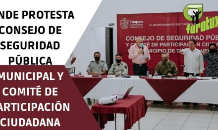 RINDE PROTESTA CONSEJO DE SEGURIDAD PÚBLICA MUNICIPAL Y COMITÉ DE PARTICIPACIÓN CIUDADANA