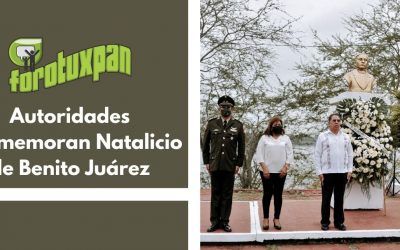 Autoridades Conmemoran Natalicio de Benito Juárez