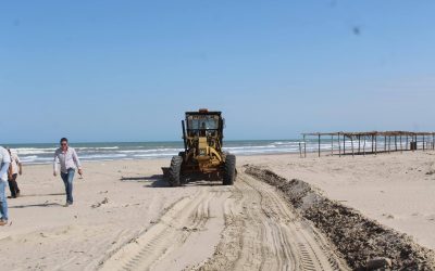 Tamiahua: Se rehabilitan los accesos a la playa