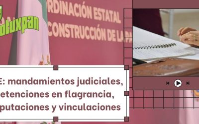 FGE: mandamientos judiciales, detenciones en flagrancia, imputaciones y vinculaciones