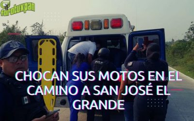 Chocan sus Motos en el camino a SAN JOSÉ EL GRANDE