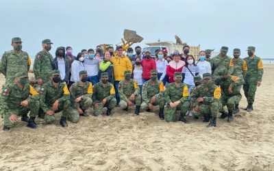 Exitosa jornada de limpieza de playas en Tuxpan