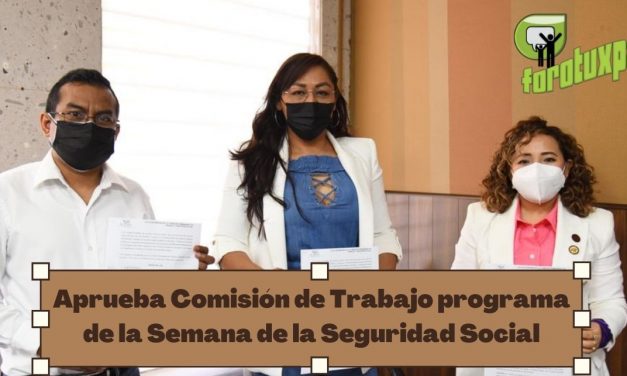 Aprueba Comisión de Trabajo programa de la Semana de la Seguridad Social