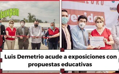 Luis Demetrio acude a exposiciones con propuestas educativas