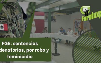 FGE: sentencias condenatorias, por robo y feminicidio