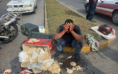 Motociclista se estrella contra camioneta en el Bule
