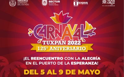 Tuxpan celebrará su Carnaval del 5 al 9 de mayo; será “El Reencuentro con la Alegría en el Puerto de la Esperanza”