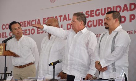 JOSÉ MANUEL POZOS RINDIÓ PROTESTA COMO PRESIDENTE DE LA CONFERENCIA ESTATAL DE SEGURIDAD PÚBLICA MUNICIPAL