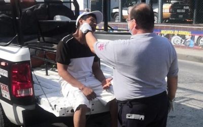 Casi muere electrocutado