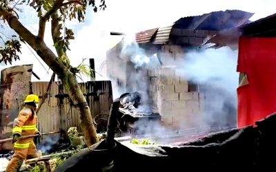 Se incendió la casa de la Señora Ana Luisa, en la Anáhuac