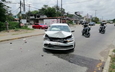 Lamentable choque en la Avenida López