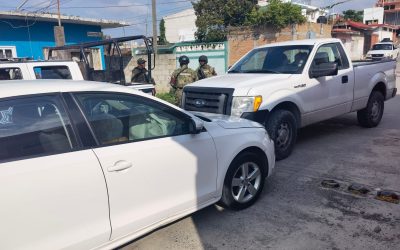 Señora choca en la Anáhuac