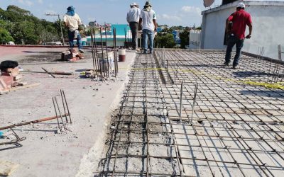 Tamiahua: Trabajos de construcción de las oficinas del DIF Municipal