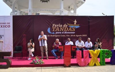 Se inauguró la “Feria de Tandas para el Bienestar de la Región de Tuxpan”, en el Parque Reforma