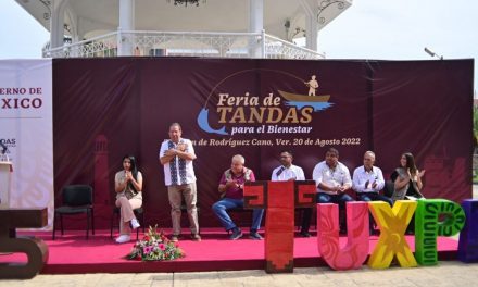 Se inauguró la “Feria de Tandas para el Bienestar de la Región de Tuxpan”, en el Parque Reforma