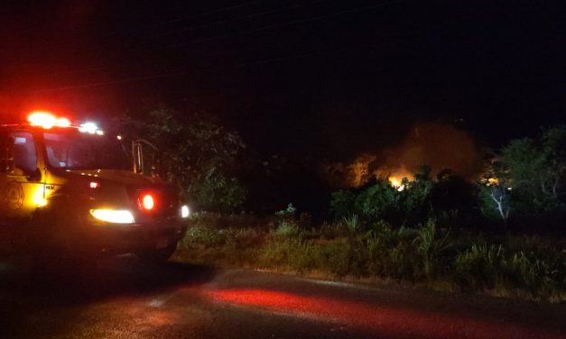 TREMENDO INCENDIO DE PASTIZAL EN LA CARRETERA A LA TERMO