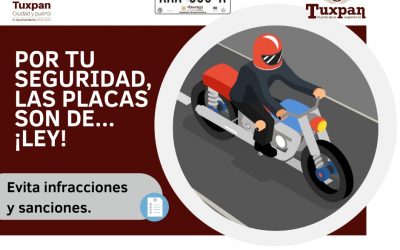 Exhortan a particulares emplacar motocicletas para evitar sanciones de ley