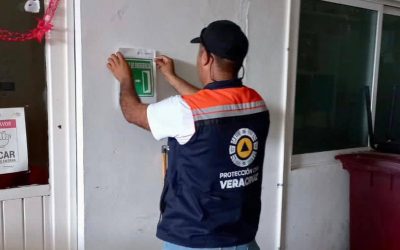 Tamiahua: Señalamientos para prevenir accidentes en evacuación de inmuebles
