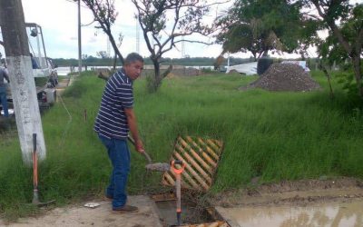 Tamiahua: Drenaje de agua en instalaciones de jardín de niños