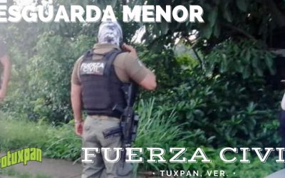 Fuerza civil Resguarda menor