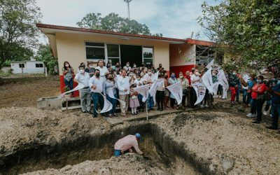 Inicia la construcción de un aula en la Escuela Primaria “Benito Juárez”, de la localidad Buenos Aires
