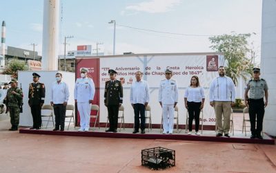 Conmemoran Gesta Heroica de los Niños Héroes de Chapultepec en Tuxpan