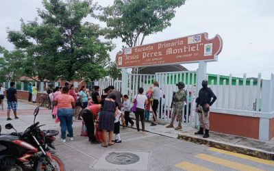 Tamiahua: Continúa el «Operativo Escuela Segura» en la primaria Jesús Pérez Montiel