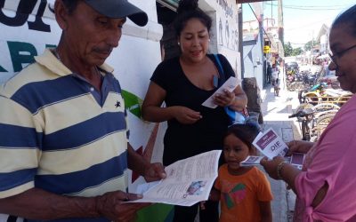 Tamiahua: Entrega de material informativo sobre los servicios del gobierno municipal