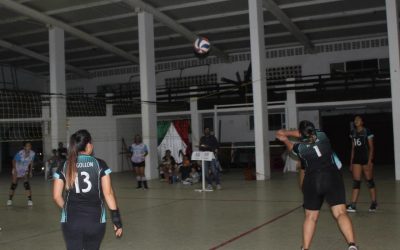 Tamiahua: Semifinales de la liga municipal de voleibol femenil