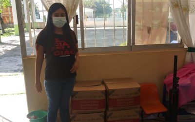 Tamiahua: Entrega de apoyos de desayunos escolares en el Jardín de Niños “Rosas de la Infancia”