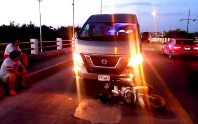 Accidente colapsa el tránsito en el PUENTE TUXPAN