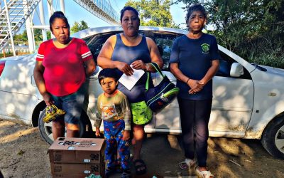 Tamiahua: Entrega de desayunos escolares en Barra de Corazones